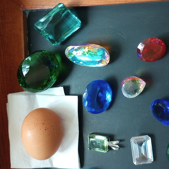 17 LOOSE GEMSTONES; 450 -CARAT to 50-CARAT, EACH! LAB - CREATED; ASSORTED COLORS - Picture 2 of 4